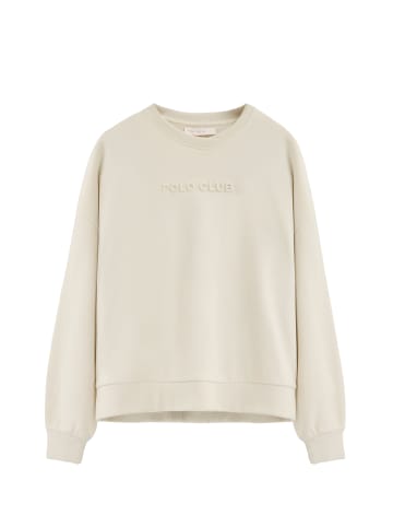 Polo Club Sweatshirt NUSA in Ecru