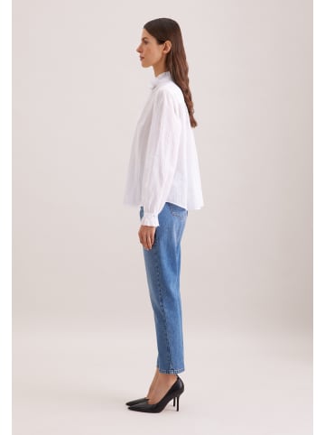 Seidensticker Ausgestellte Bluse Regular in Weiß