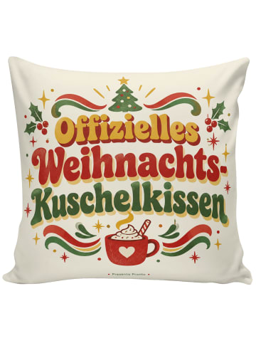 Mr. & Mrs. Panda Kissen 40x40 Tasse retro Design mit Spruch in Weiß