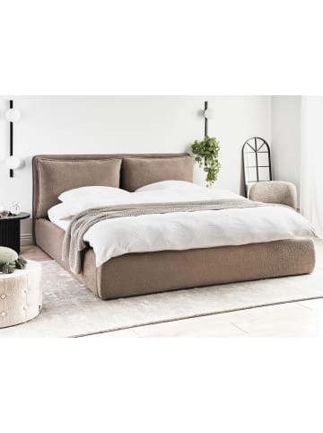 Beliani Doppelbett BAJONNA in Braun - (W) 204 x (H) 102 x (L) 235 cm