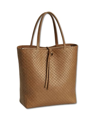 collezione alessandro Schultertasche " Flecht " in braun