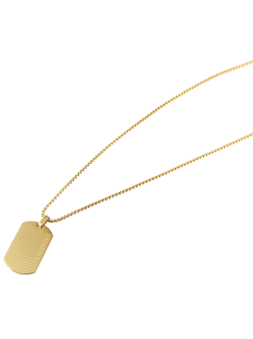 Adeliás Unisex Halskette mit Anhänger – aus Edelstahl in gold