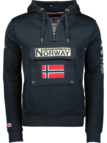 Geographical Norway Hoodie in Blau