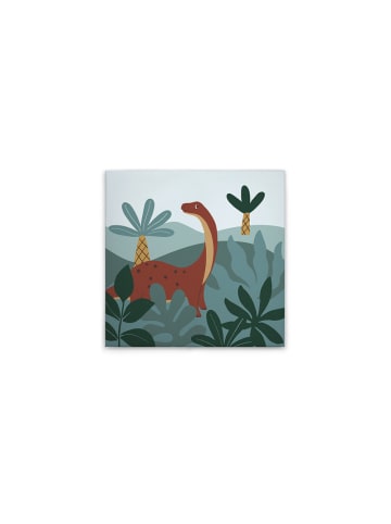 A.S. Création Leinwandbild Canvas Dino Delight  Blau