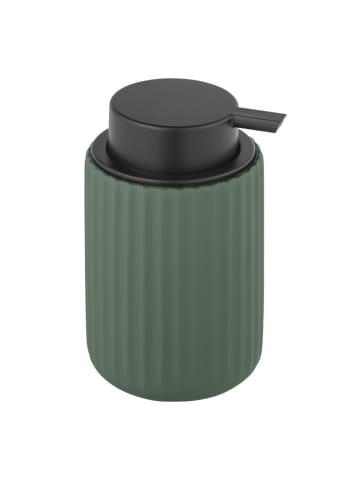 Wenko Seifenspender BELLUNO, Keramik, 300 ml in Grün, (H) 13,5 x (L) 8 cm