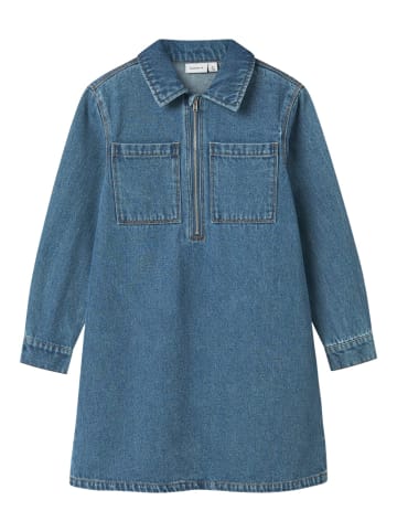 name it Name It Jeanskleid mit Reißverschluss Langarm Medium Blue Denim 146