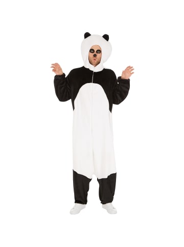 tectake Super süßes Pandakostüm für sie und ihn, schwarz/weiß
