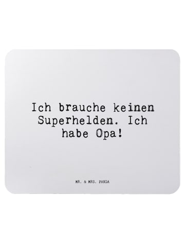 Mr. & Mrs. Panda Maus-Pad Ich brauche keinen Superhelden.... mit... in Aquarellblau