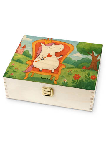 Mr. & Mrs. Panda Teekiste Einhorn Prinzessin Design ohne Spruch in Weiß