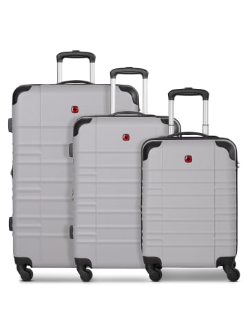 Wenger Amplar Evo 4 Rollen Kofferset 3-teilig mit Dehnfalte in cloud