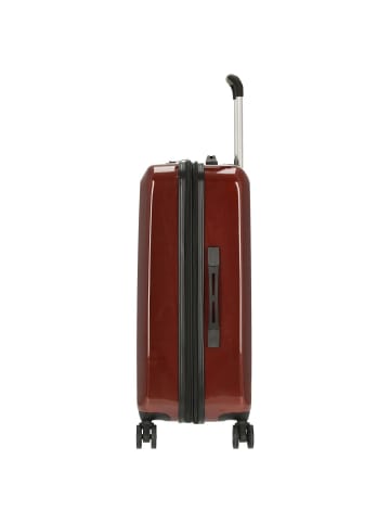 Check.In London 2.0 - 4-Rollen-Trolley 67 cm (orange) in carbon rot