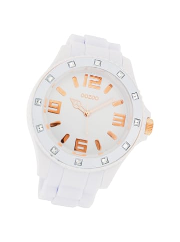 Oozoo Analog-Armbanduhr Oozoo Vintage Series weiß extra groß (ca. 48mm)