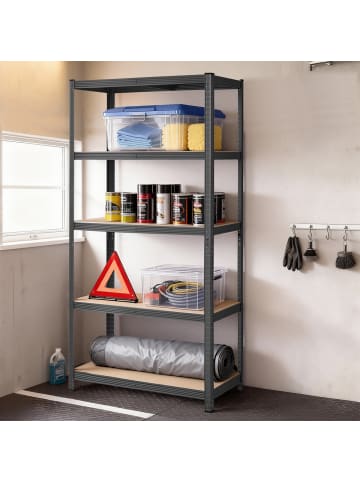 SONGMICS 2er-Set: Schwerlastregal Cozory in Grau - (B)90 x (H)180 x (T)40 cm