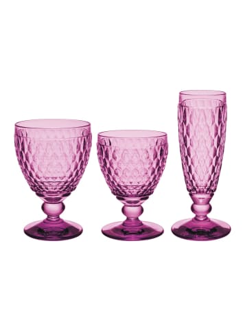Villeroy & Boch 12er Set Wein- & Sektgläser Boston Coloured in Berry