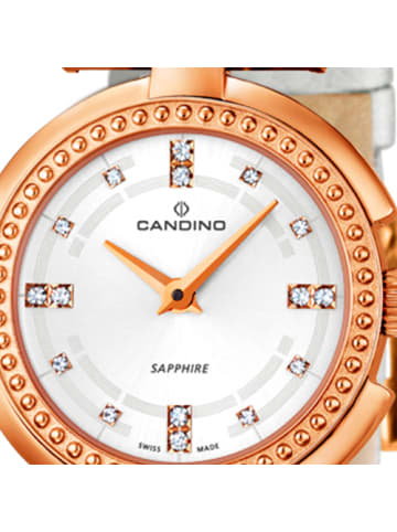 Candino Analog-Armbanduhr Candino Elegance grau klein (ca. 30mm)