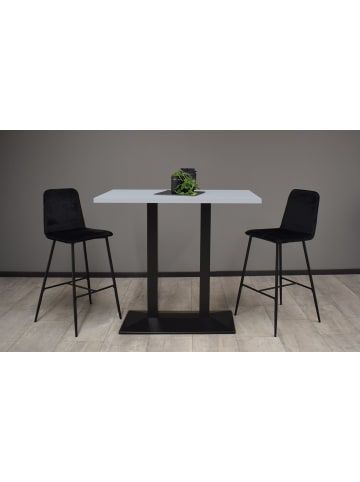 58 aufm Kessel TRESENTISCH Electra 120x70x106 schwarz matt/aqua matt lack