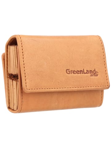 Greenland Nature Nature Kreditkartenetui RFID Leder 10 cm in braun