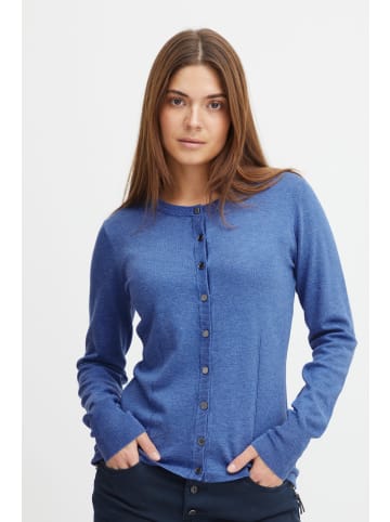 PULZ Jeans Strickjacke in blau