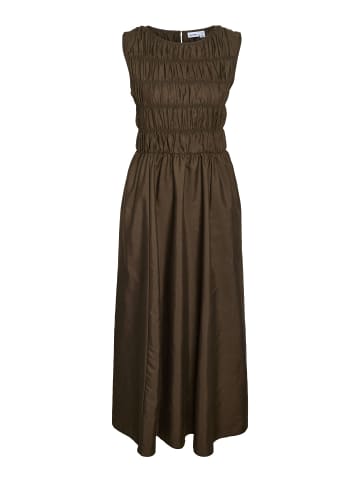 Noisy may Gesmoktes Kleid in Chocolate Brown1