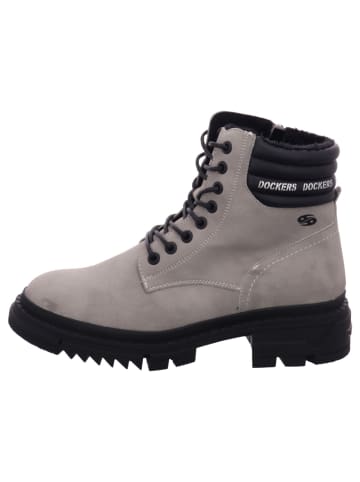 Dockers by Gerli Damenschnürrstiefel warm flach  in  Grau