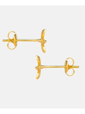 Diamant L'éternel Ohrringe aus 375 Gelbgold