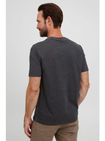 FQ1924 T-Shirt FQRudolf 21900093-ME Henleyshirt mit angesagtem Print in Grau
