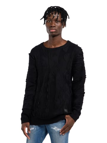 Carlo Colucci Strickpullover Fazzi in Schwarz