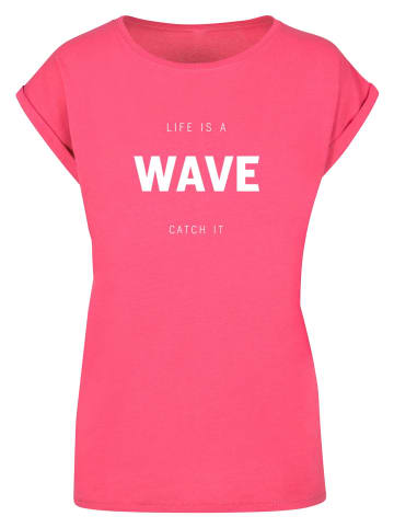 Merchcode Merchcode T-Shirts in hibiskus pink