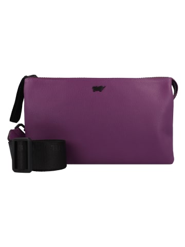Braun Büffel Capri Umhängetasche RFID Schutz Leder 23 cm in viola