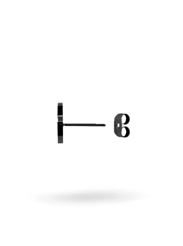 LIEBESKIND BERLIN Ohrstecker Urban Heart in schwarz