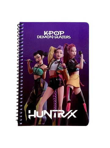 KPop Demon Hunters K-pop Demon Hunters Singer Trio B/5 liniertes Spiralheft 70 Blatt
