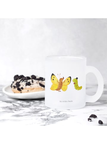 Mr. & Mrs. Panda Tasse Raupe Schmetterling ohne Spruch in Transparent