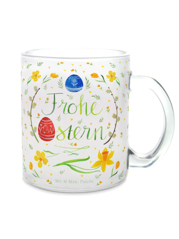 Mr. & Mrs. Panda Tasse Ostern Frohe Ostern mit Spruch in Transparent