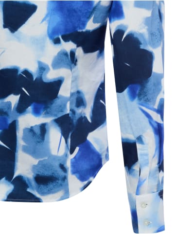 Franco Callegari Bluse in marine hellblau - 0079