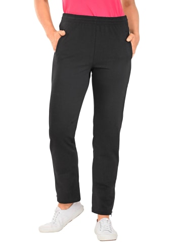 GOLDNER Kurzgröße: Freizeithose mit Reißverschluss in schwarz