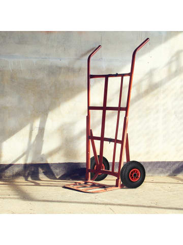 relaxdays 2x Sackkarrenrad 3.00 4 in Schwarz Rot