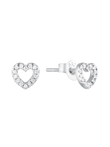 Amor Ohrstecker Silber 925, rhodiniert in Silber