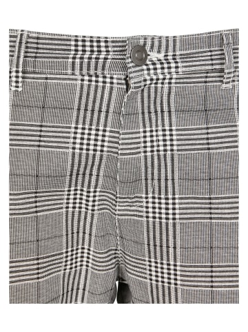 Urban Classics Urban Classics Herren AOP Glencheck Cargo Jog Pants in white/black