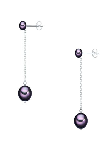 Valero Pearls Perlen-Ohrstecker aus Sterling Silber mit Süßwasser-Zuchtperle in silber