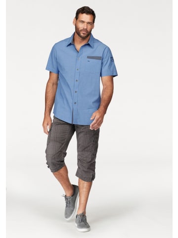 Man's World Cargobermudas in grau-braun-kariert