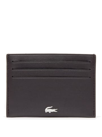 Lacoste FG - Kreditkartenetui Leder 6 cc 11 cm in marron