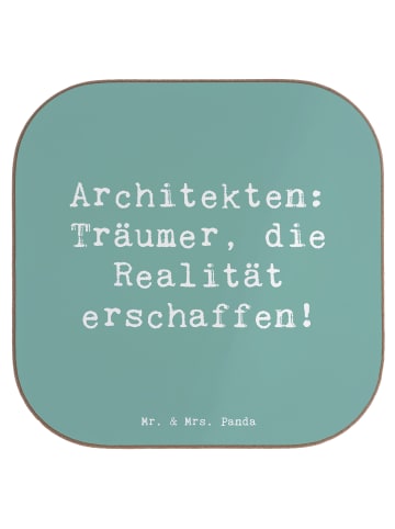 Mr. & Mrs. Panda Tassen Untersetzer Spruch Architekt Träumer mit... in Meeresbrise