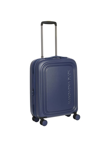 Mandarina Duck Logoduck+ - 4-Rollen-Kabinentrolley 52 cm erw. (deep blue) in deep blue