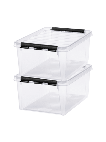 SmartStore 2er-Set Aufbewahrungsbox Classic Transparent 14L