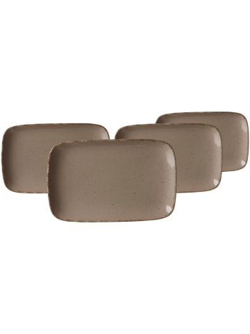 Ritzenhoff & Breker 4er Set Platten Casa in 24 x 15,5 cm in Grau
