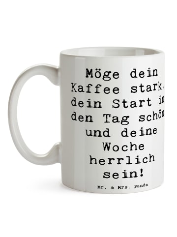 Mr. & Mrs. Panda Tasse Spruch Selbstzweifel Überwinden mit Spruch in Weiß