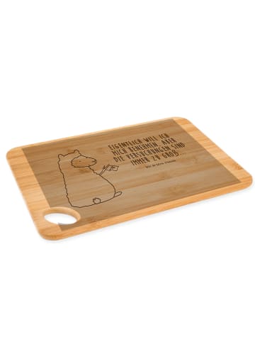 Mr. & Mrs. Panda Brett Alpaka Fahne mit Spruch in Braun