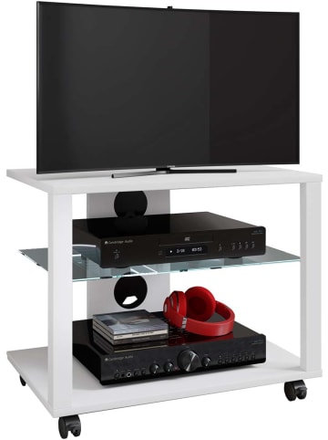 ebuy24 TV Tisch FolasL 9 Weiß 60 x 41 cm