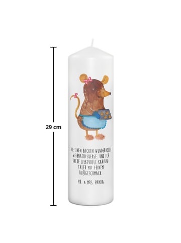 Mr. & Mrs. Panda Kerze Maus Kekse mit Spruch in Weiß