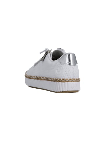 rieker Niedrige Sneaker aus Sheepsuede-Leder Weiß